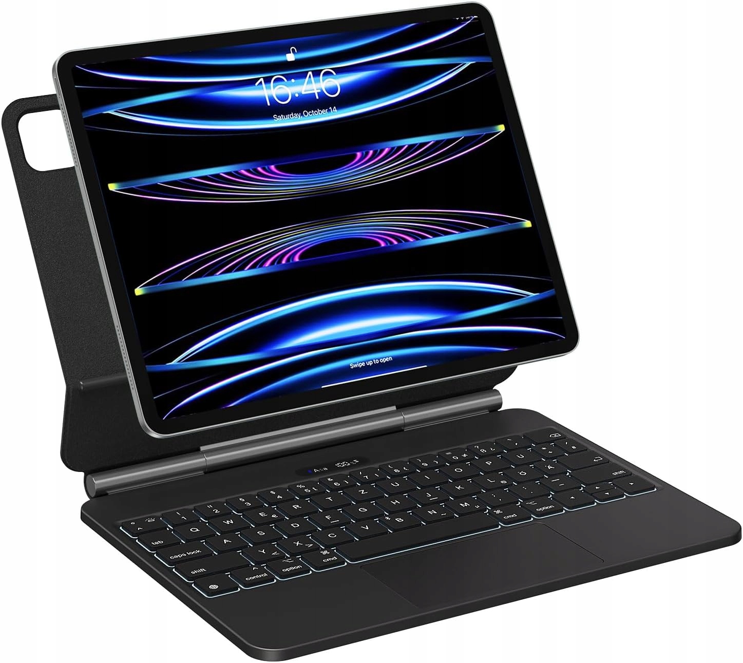 Pouzdro s klávesnicí pro iPad Pro 12,9 a iPad Air 4/5 APPS2Car Qwertz Touchpad