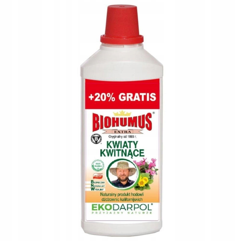 

Nawóz Biohumus Extra Rośliny Kwitnące 1L+20%