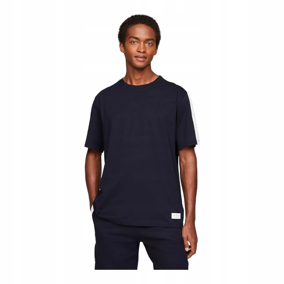 Tommy Hilfiger Pánské Tričko Ss Tee Logo, Tmavě Modré, velikost M