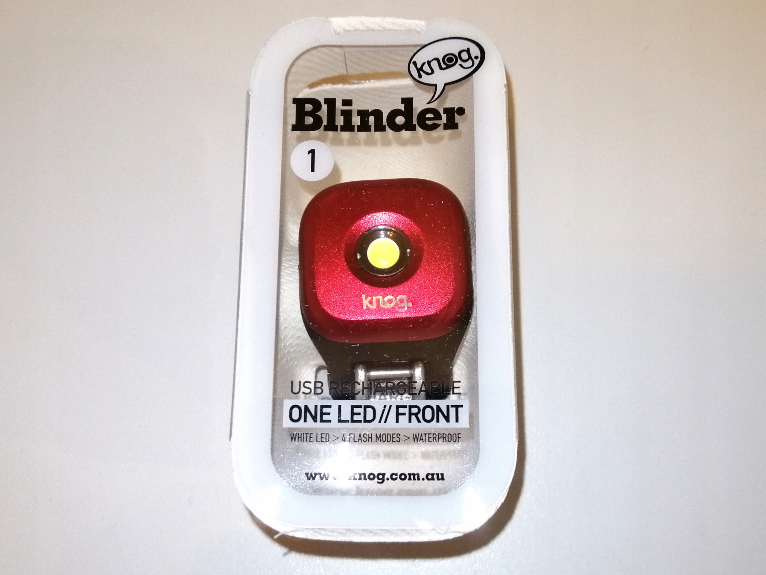 LAMPKA PRZÓD KNOG BLINDER 1 USB RED -60% Kod producenta 11281
