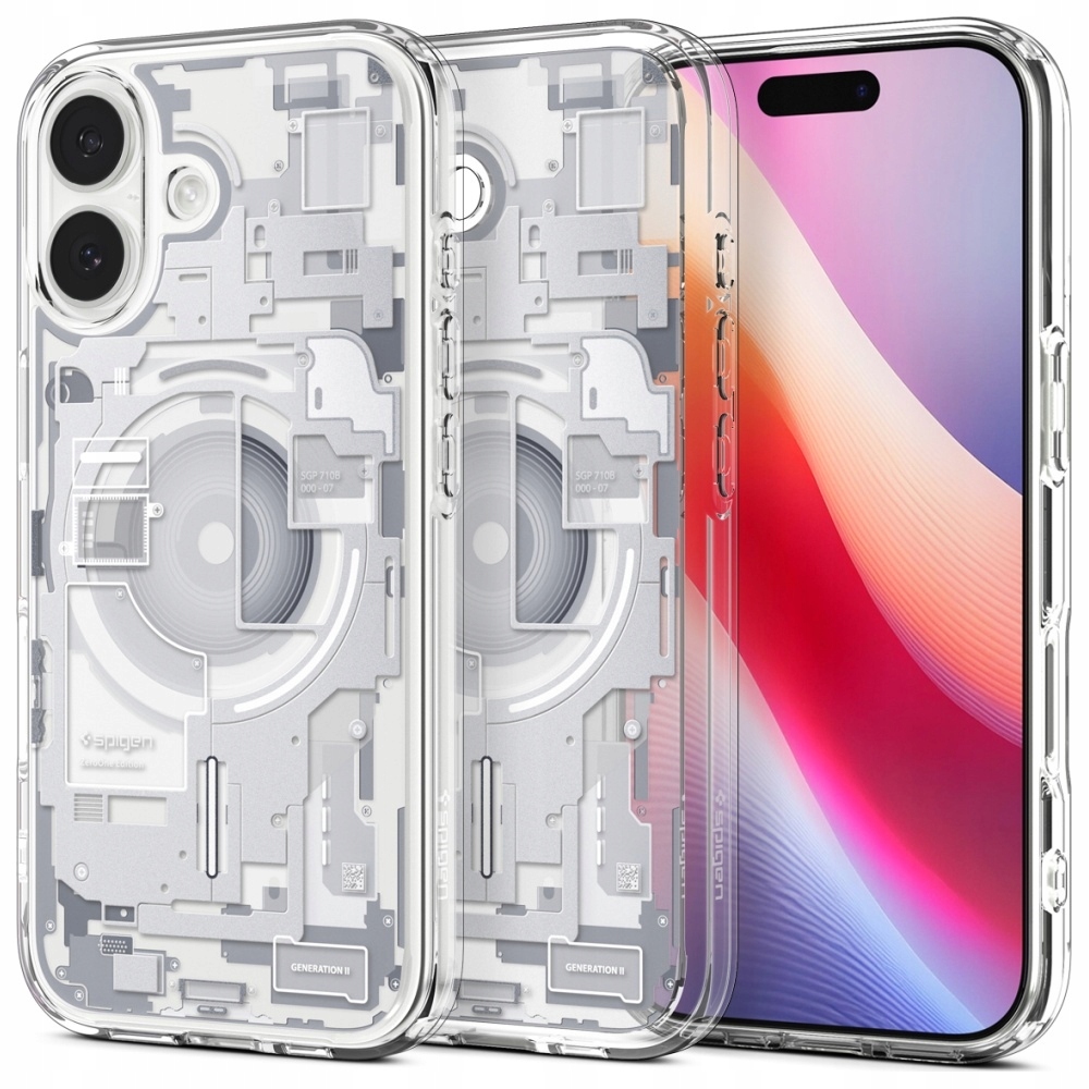 Pouzdro Spigen Ultra Hybrid Mag MagSafe pro iPhone 17 nula, bílé