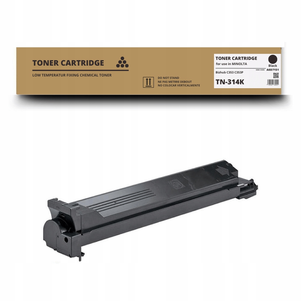 Nowy Toner TN-314K TN314 A0D7151 do Konica Minolta Bizhub C353 C353P