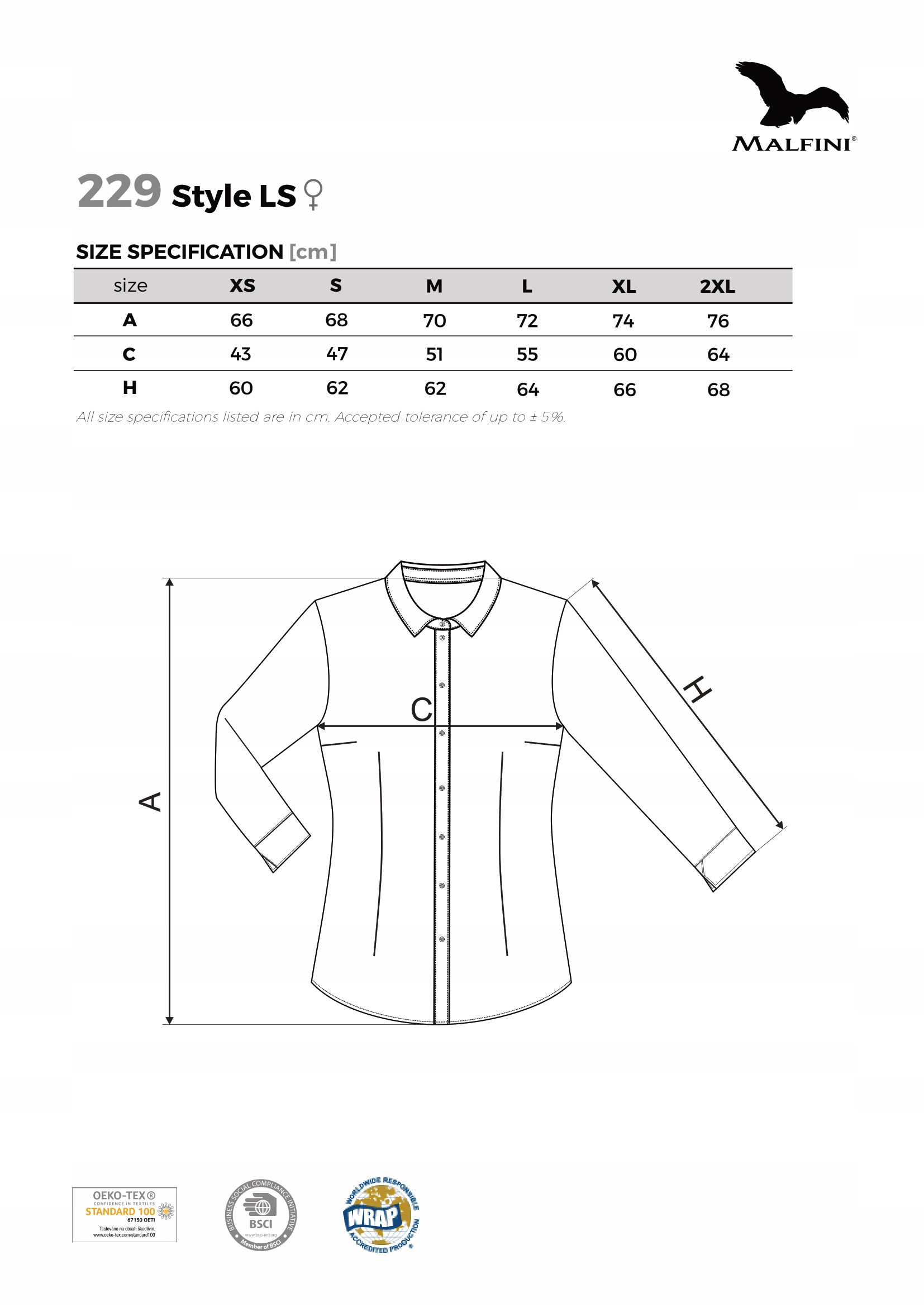 ELEGANCKA koszula damska 229 TALIOWANA czarna 100% bawełny 2XL Rozmiar XXL