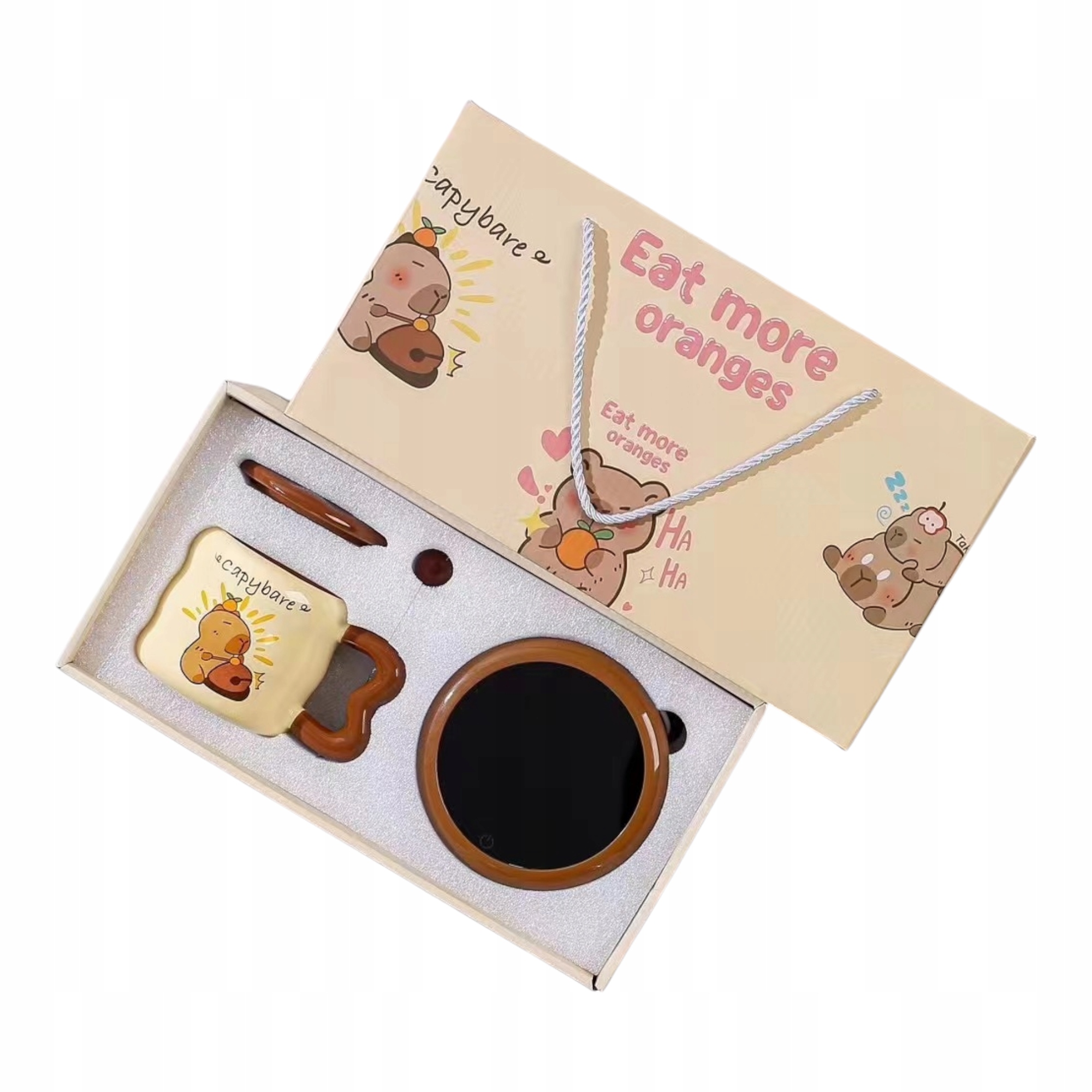 Levně Hrnek S Usb Ohřívačem Lžíce Kabel Usb Hrnek Den Babičky Na Kávu Dárek