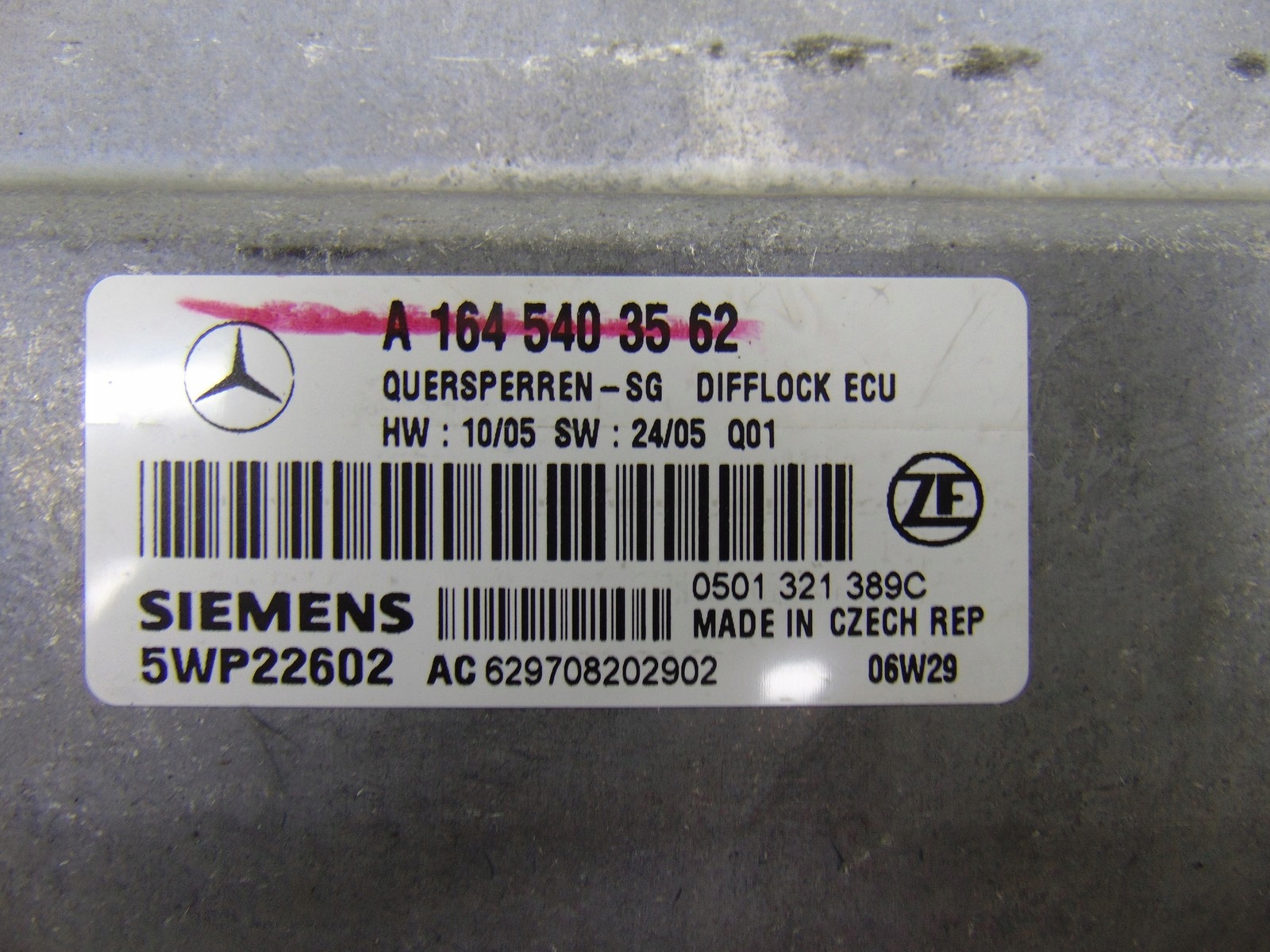 modulo BLOKADY LOW MERCEDES GL ML W164 A1645403562