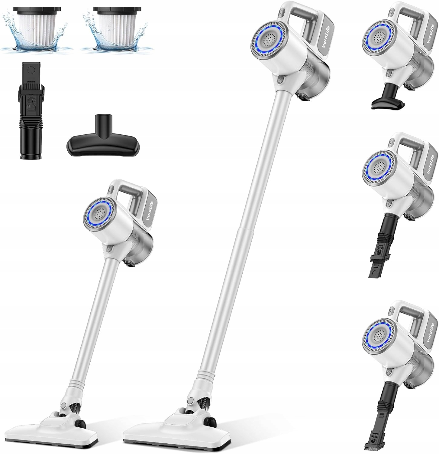 Bezdrôtový Led vysávač Eco 6v1 VersLife S6 180W 30000 Pa