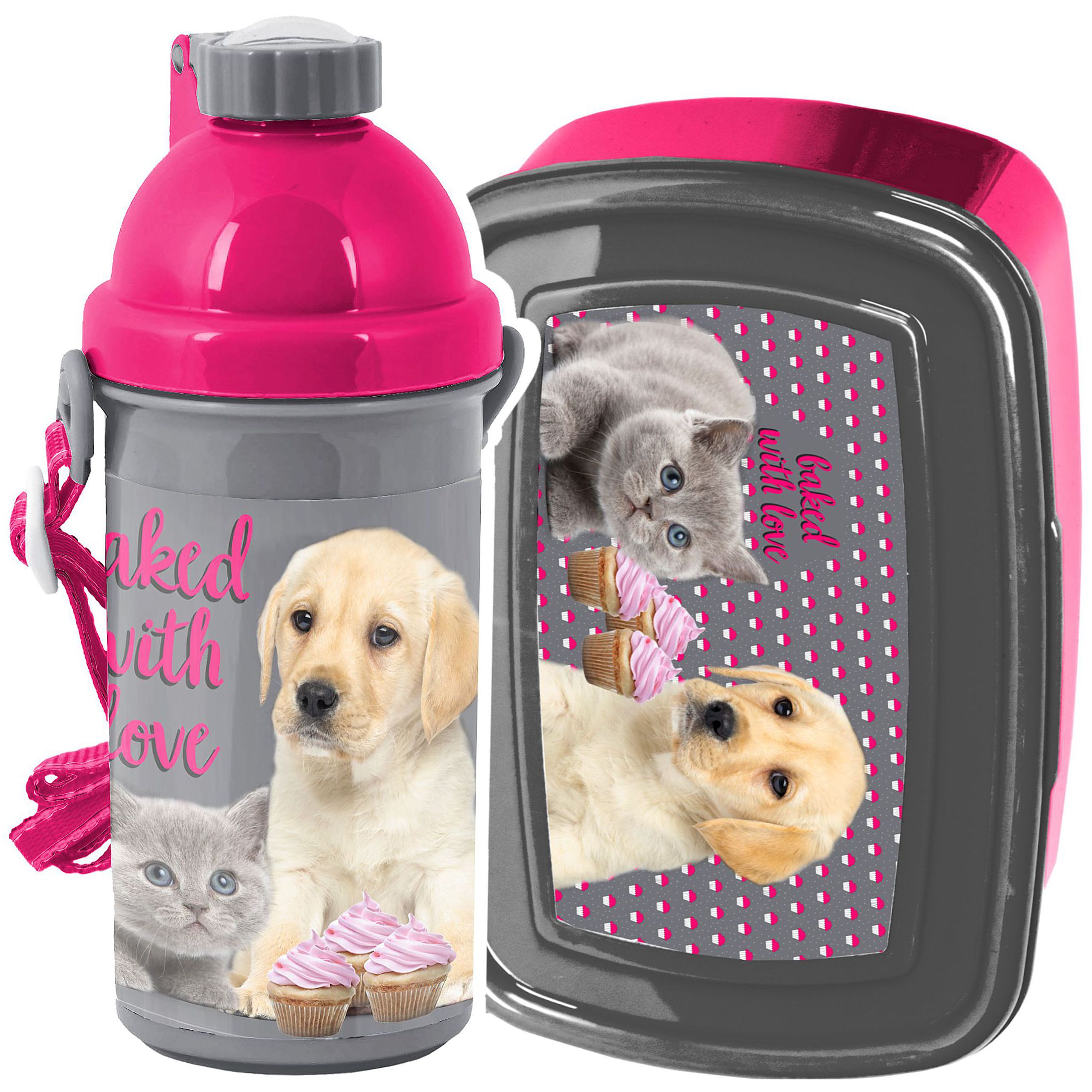 BIDON BUTELKA NA WODĘ NAPOJE 0,5 litra BPA FREE + ŚNIADANIÓWKA GRATIS