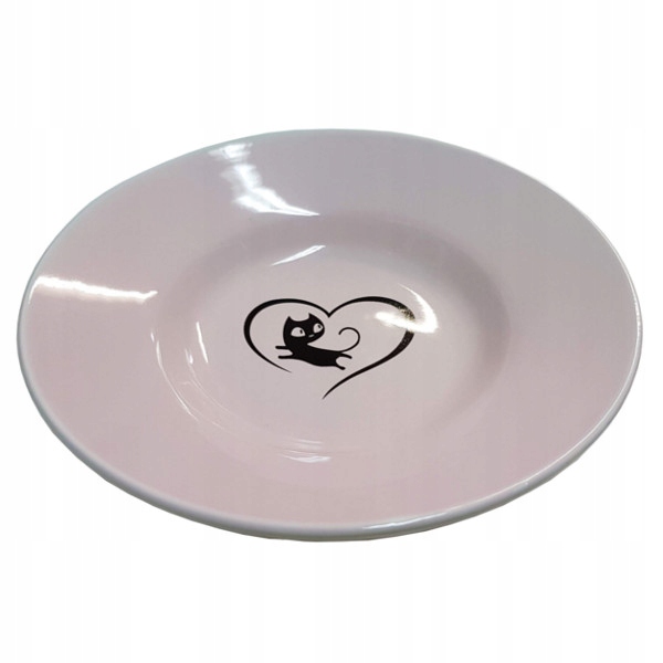 

Yarro miska ceramiczna z serduszkiem dla kota róż