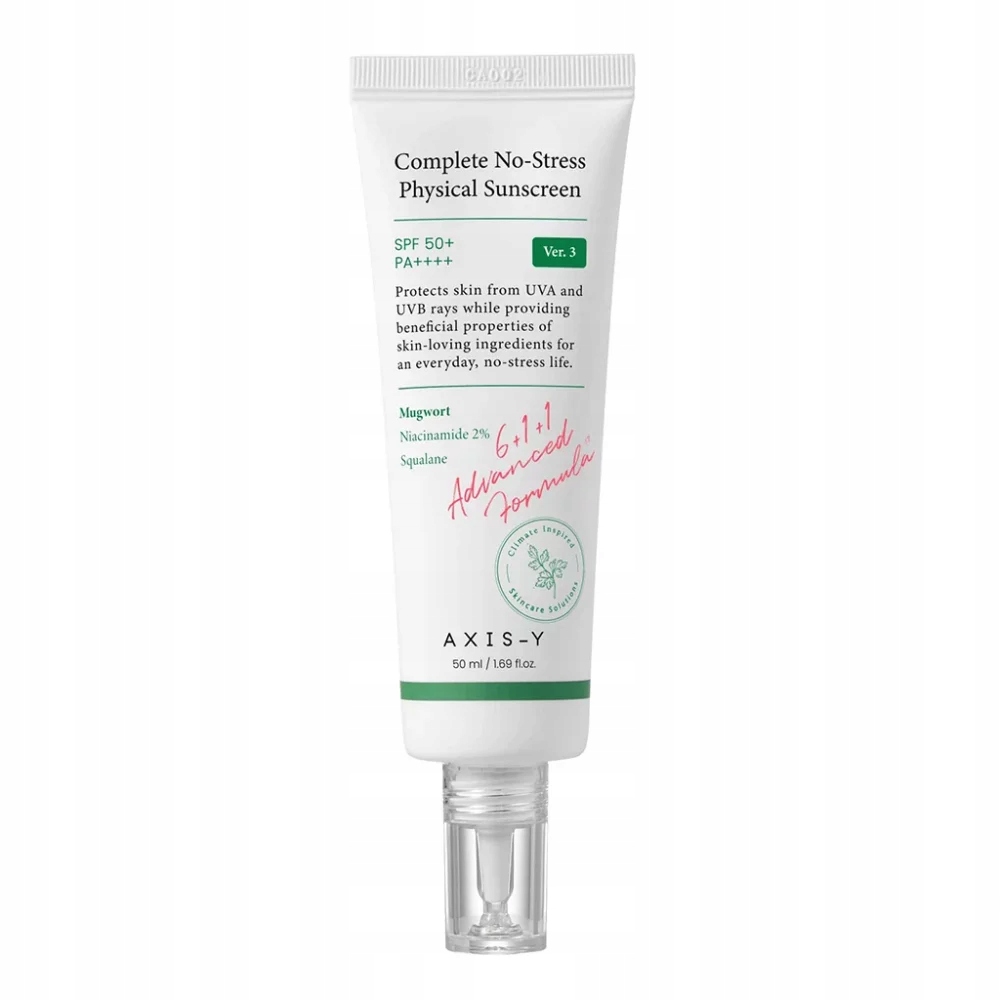 Axis-y Complete No-Stress Physical Sunscreen SPF50+ Pa++++ 50ml