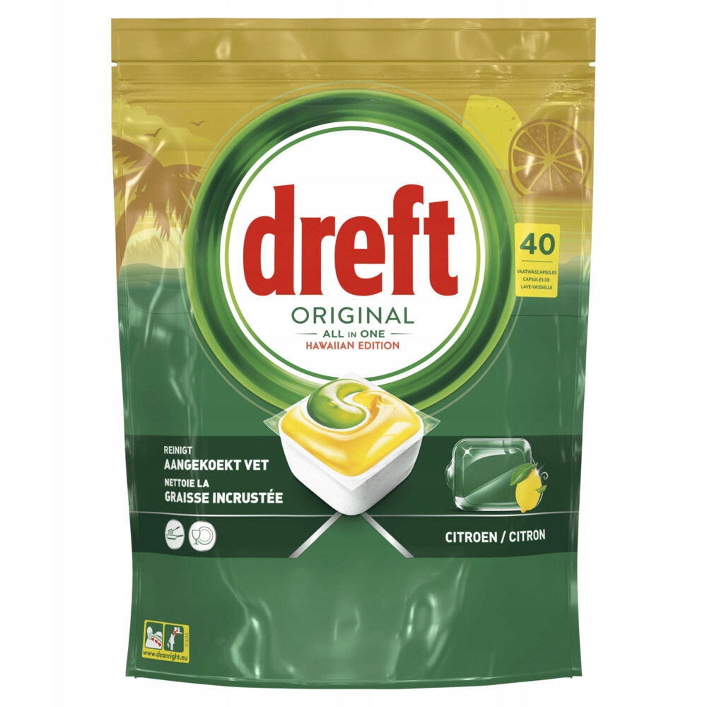 

Dreft All in 1 Hawaiian Lemon Edition 40s