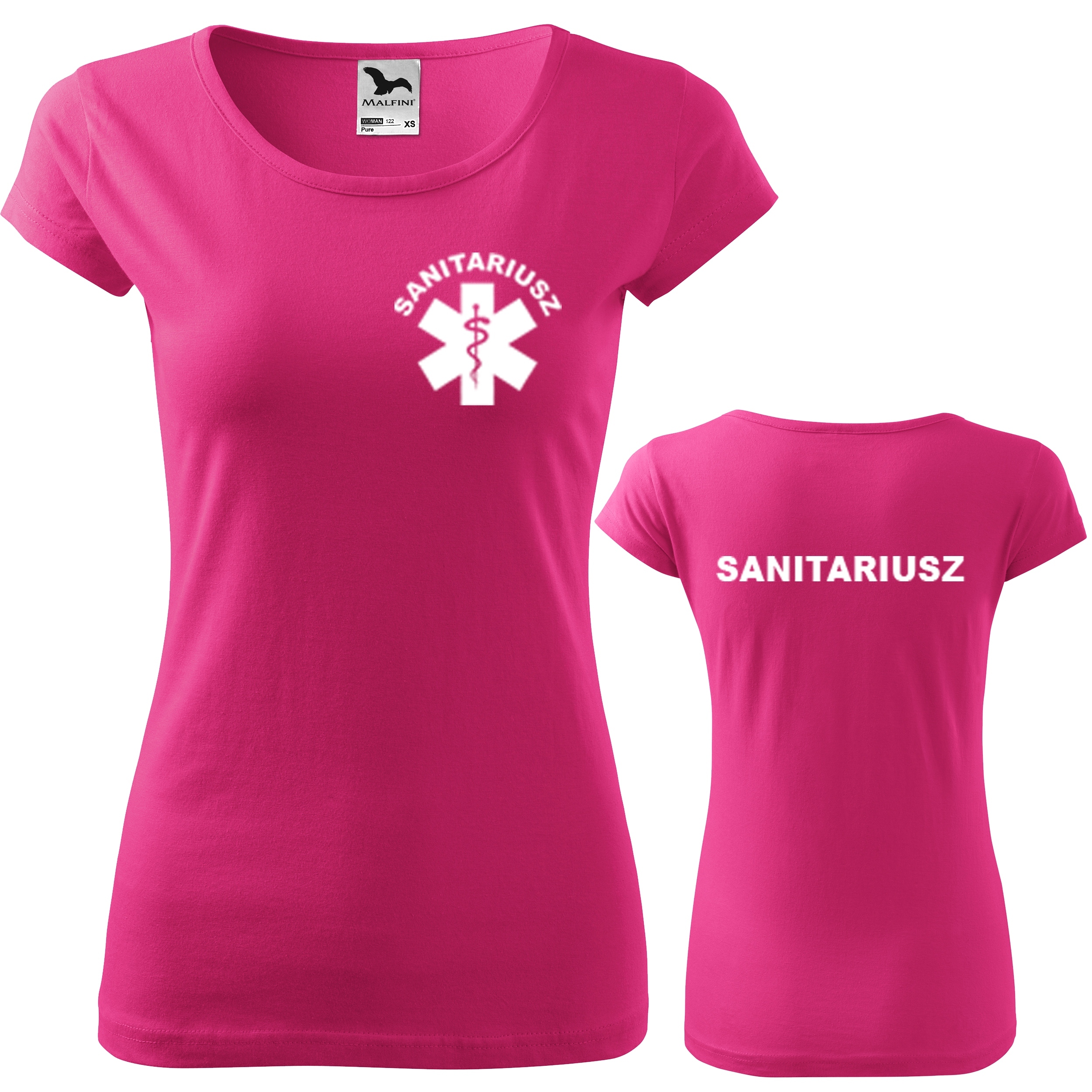

Damska koszulka z nadrukiem Sanitariusz roz. S