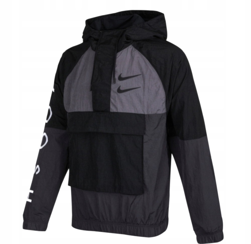 Kurtka Nike Sportswear Swoosh wiatrówka szara XXL 13501827448 Allegro.pl