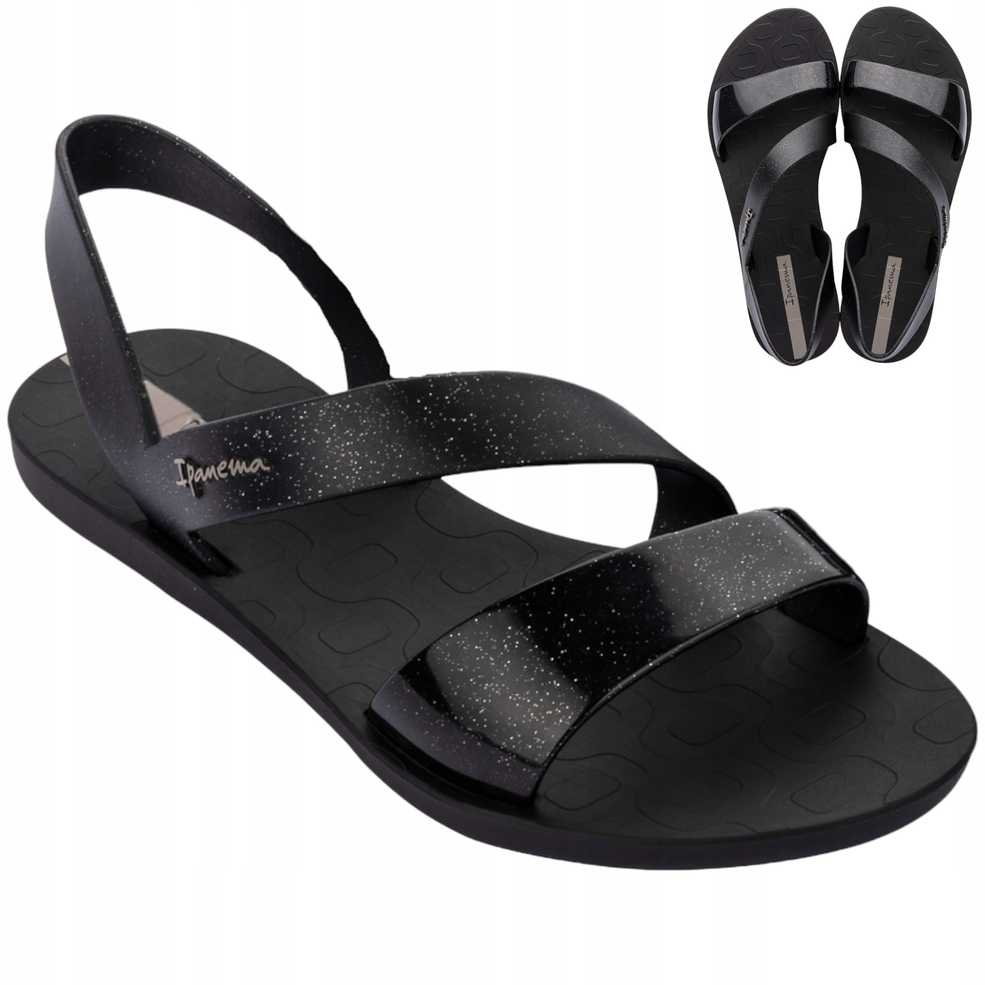 Dámské sportovní sandály Ipanema Vibe Ploché Elegantní Pohodlné Černé 37