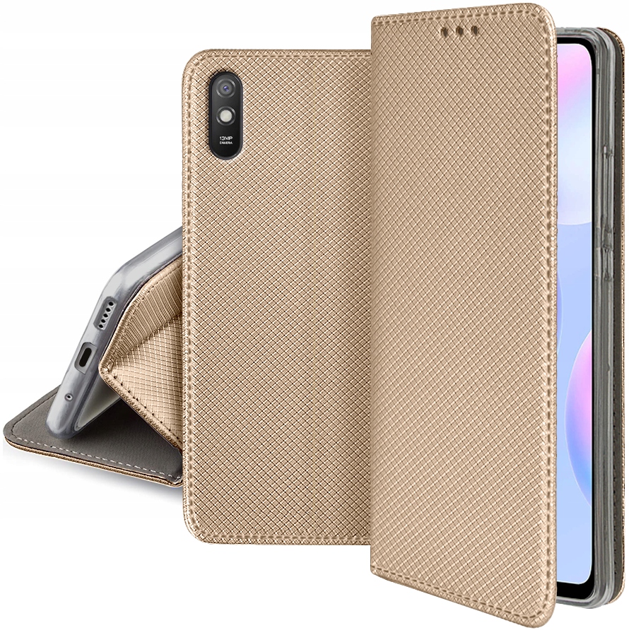 

Etui Portfel na magnes Szkło do Xiaomi Redmi 9A