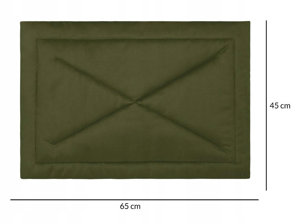 Levně pelíšek podložka pro psa 45x65 Charlie Velvet zelená khaki Doggy