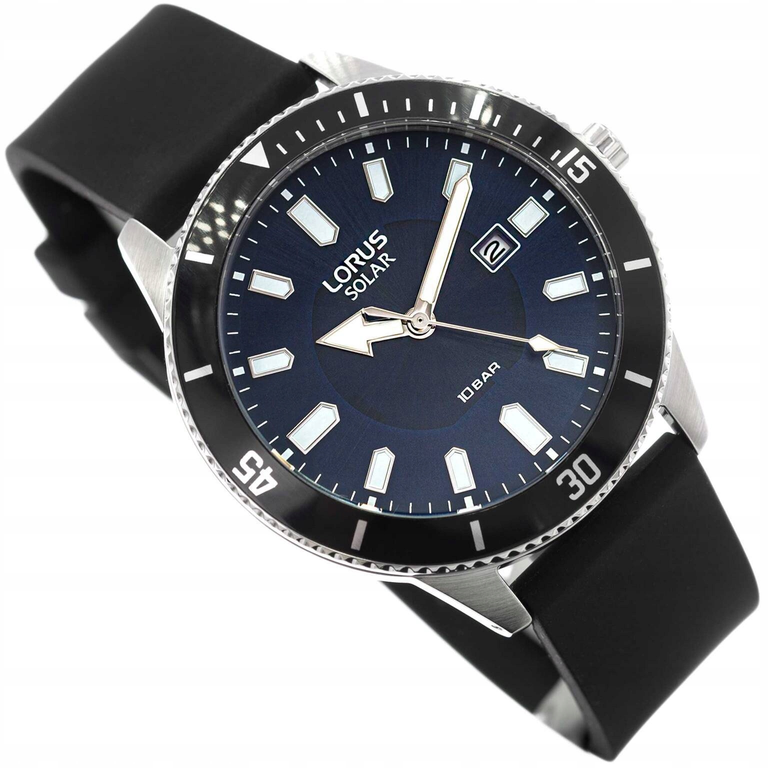 Pánské Hodinky Lorus RX319AX9 Černé S Řemínkem Datumovka 100M Elegantní