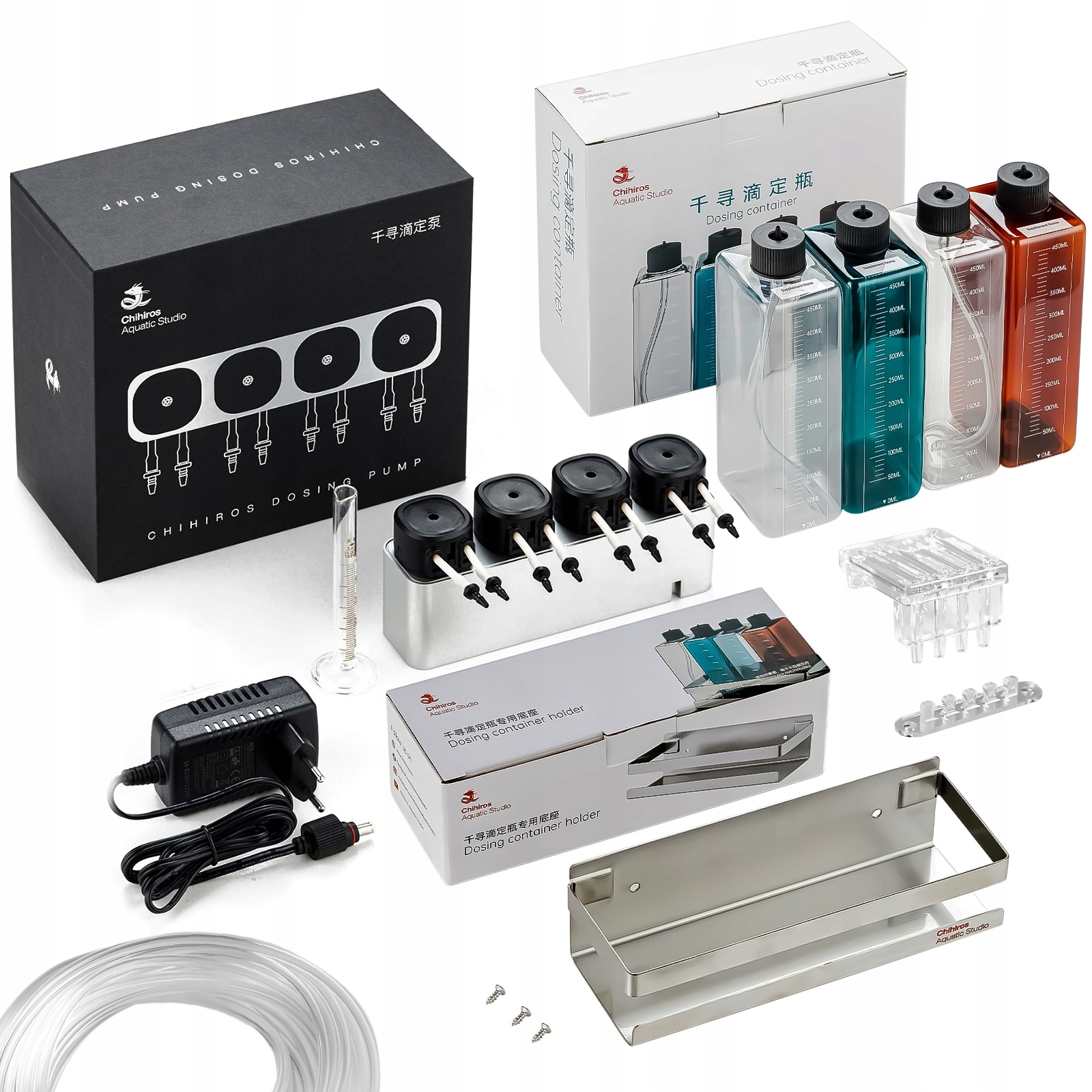 Levně Sada Pro Dávkování Tekutin Do Akvária Chihiros Čerpadlo Nádoba Držák Hadice
