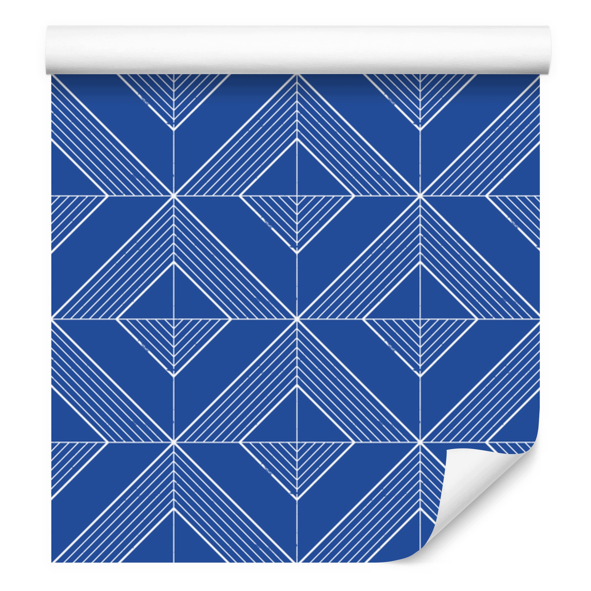 Tapeta Geometrické kosočtverce světle modrá, horní světle modrá 50 x 1000 cm