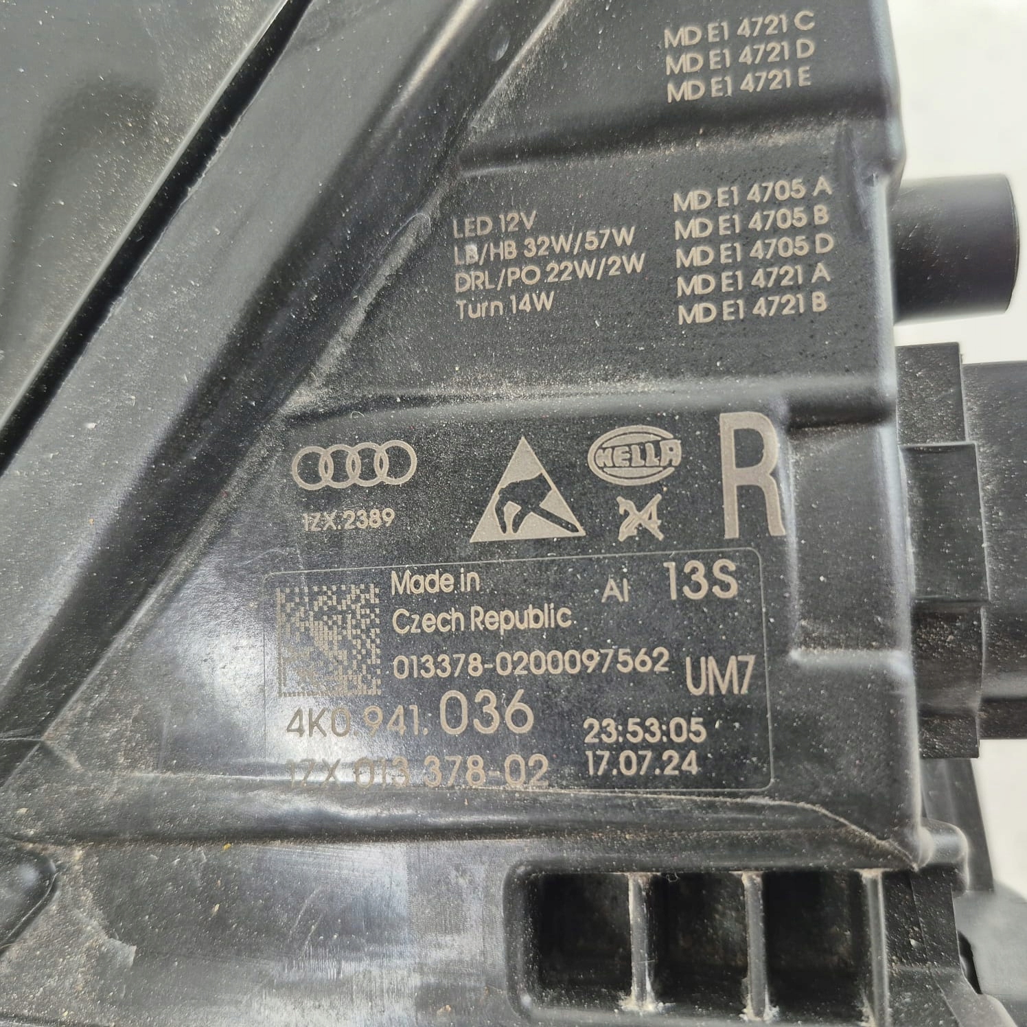 AUDI A6 C8 4K 18- light right front front FULLL LED MATRIX 4K0941036
