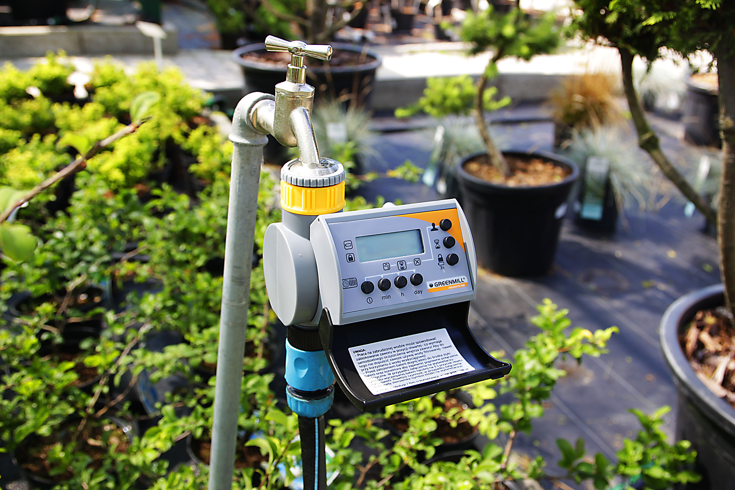 PROGRAMATOR DO NAWADNIANIA WODY sterownik NA KRAN ZEGAR CZASOWY 3/4 1'' 9V Kod producenta GB6980C