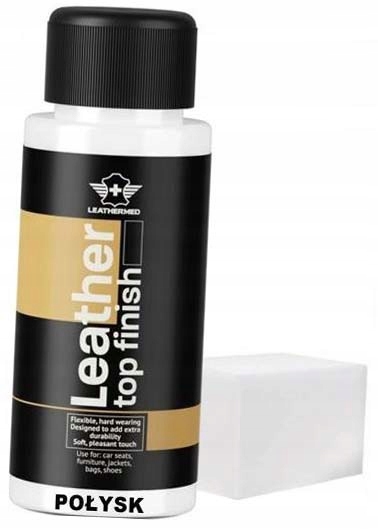 Lakier Połysk bezbarwny do skóry skórzanej tapicerki 50ml wykończeniowy
