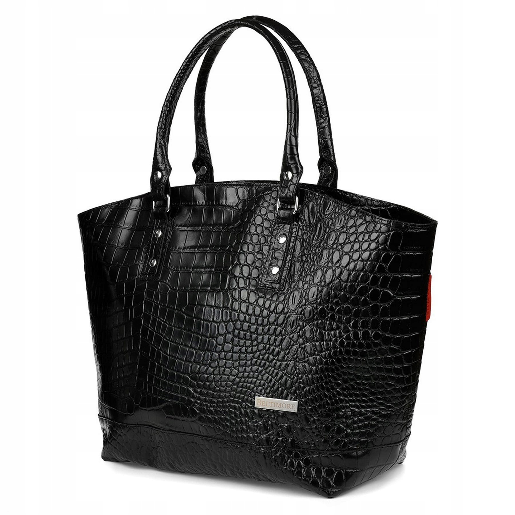 

Torebka skórzana shopper elegancka zarka Czarna