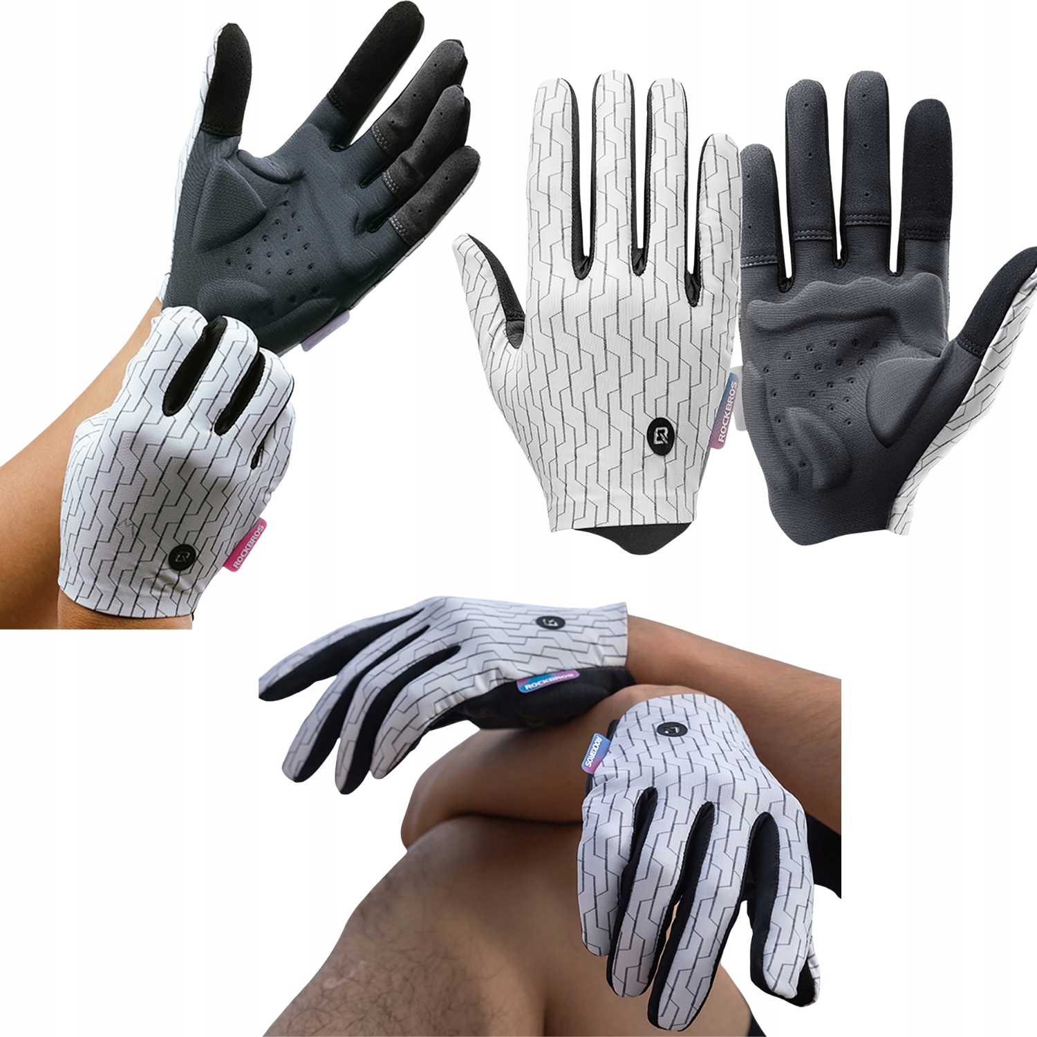 Pánské Cyklistické Rukavice Rockbros Sportovní Dlouhé Mtb Jaro Léto Velikost M