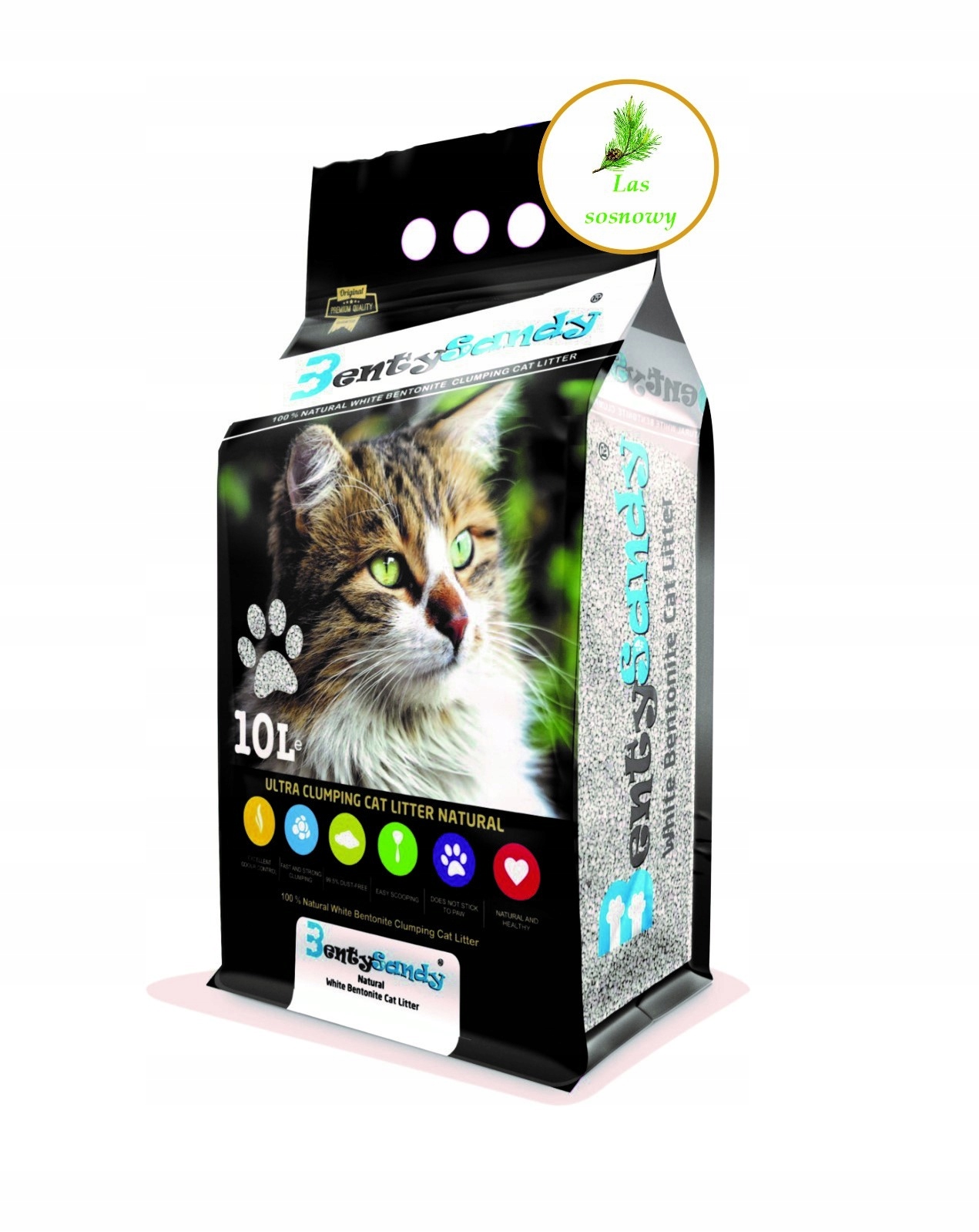 Levně Bentonitové stelivo BentySandy 10 l Borovice/Pine