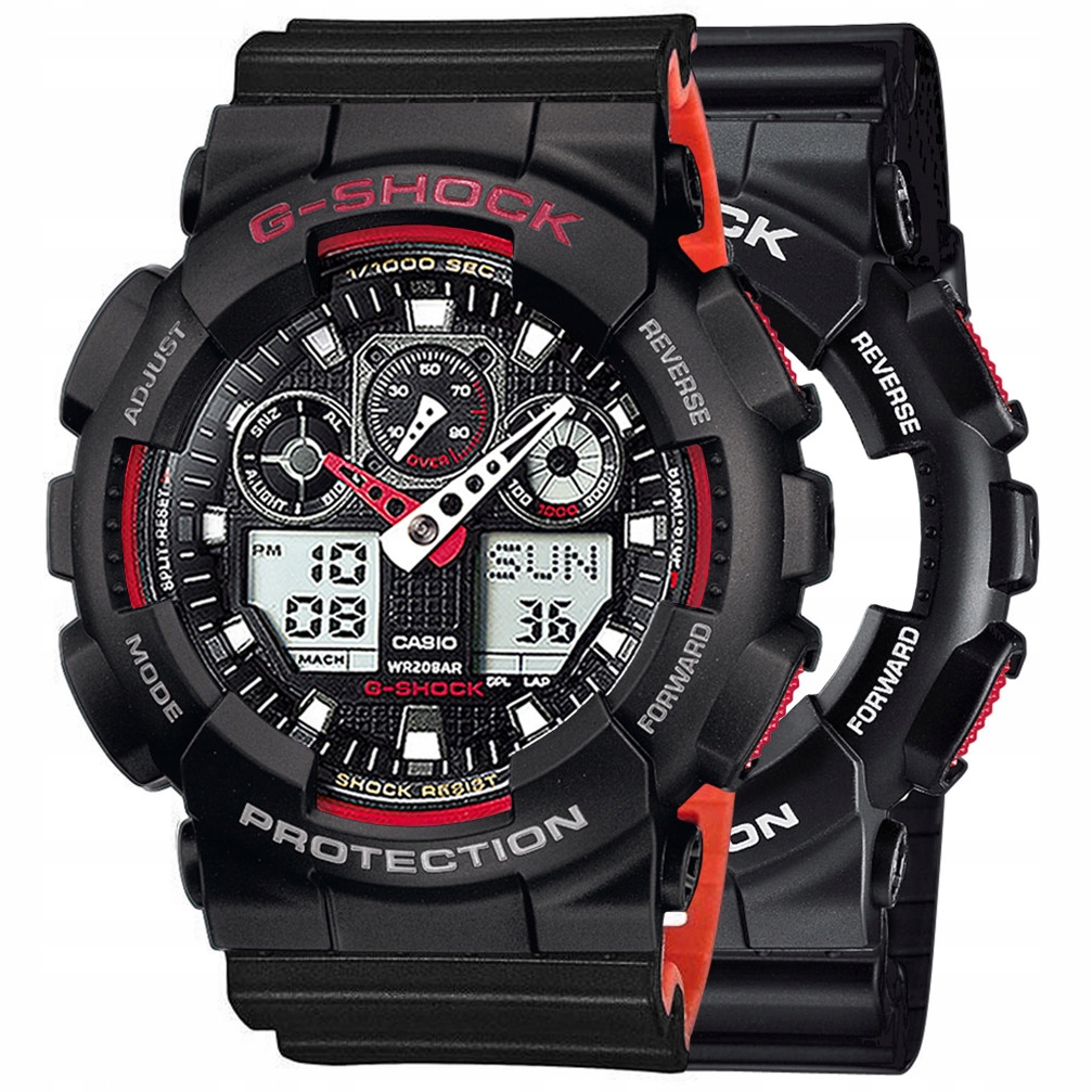 Hodinky Casio G-Shock Set GA-100-1A4ER Bezel 10378531 Pásek 10577142