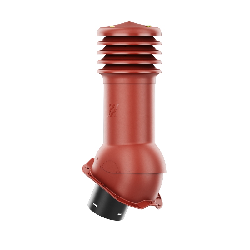 Ventilačný krb HiVent trapézový profil T18 fi 150 mm červený