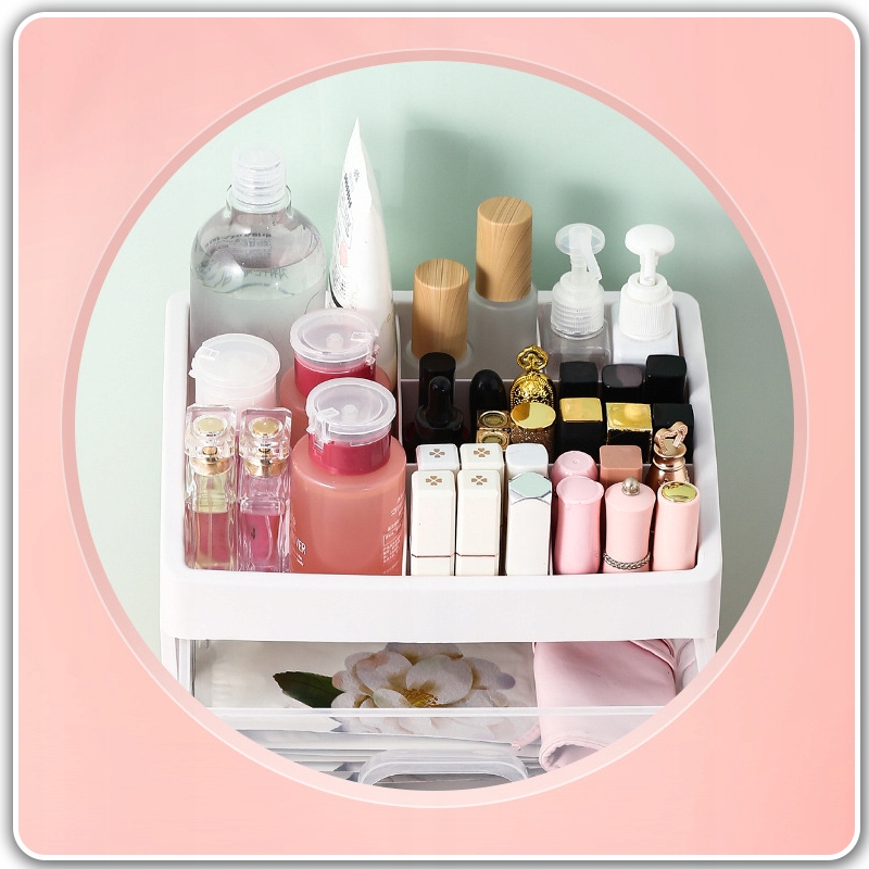 ORGANIZER NA KOSMETYKI SZKATUŁKA POJEMNIK SZUFLADY XXL Cechy miejsce na kolczyki