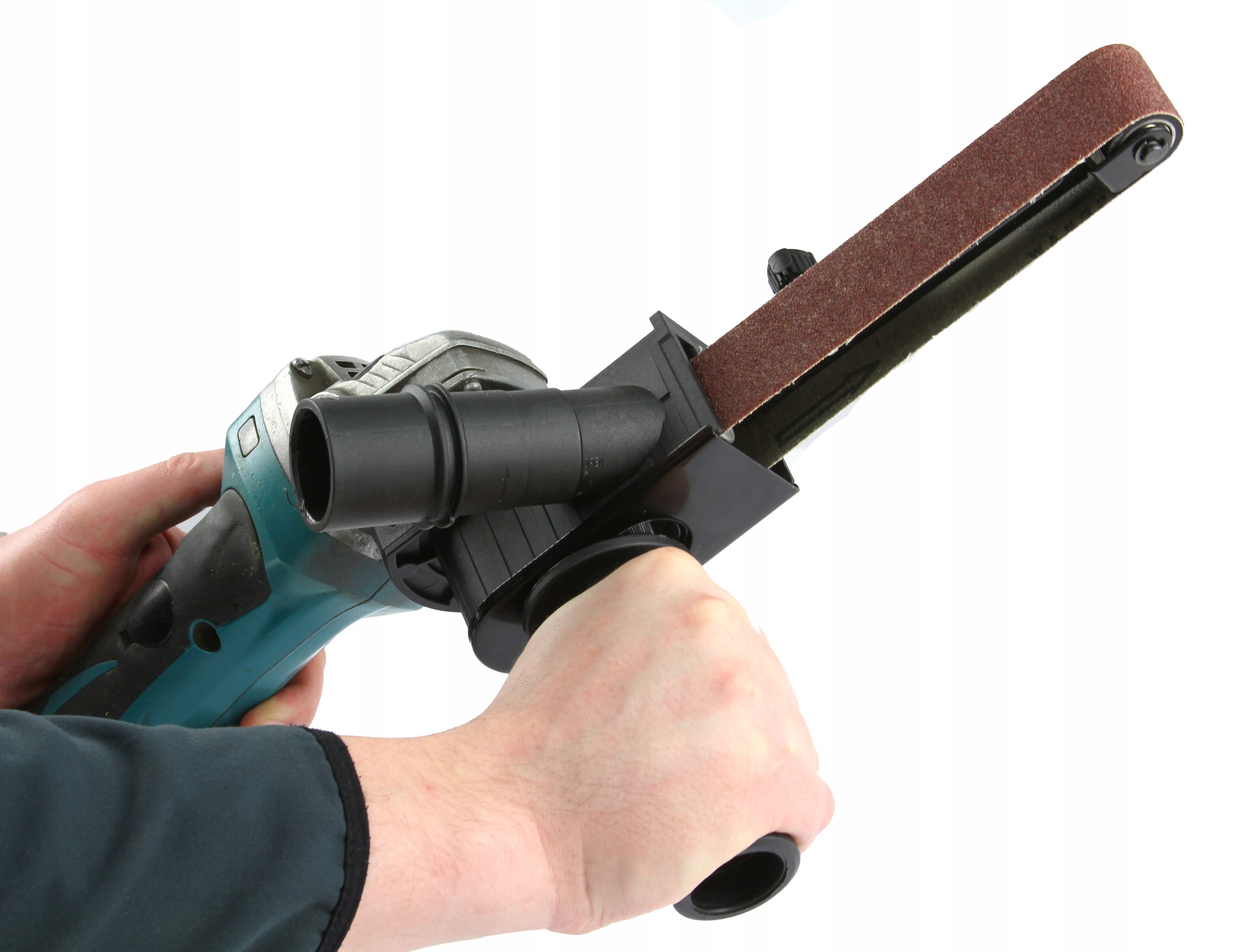 PRZYSTAWKA SZLIFIERKI DO SZLIFOWANIA POLEROWANIA SPAWÓW RUR PILNIK TAŚMOWY Marka Mar-Pol