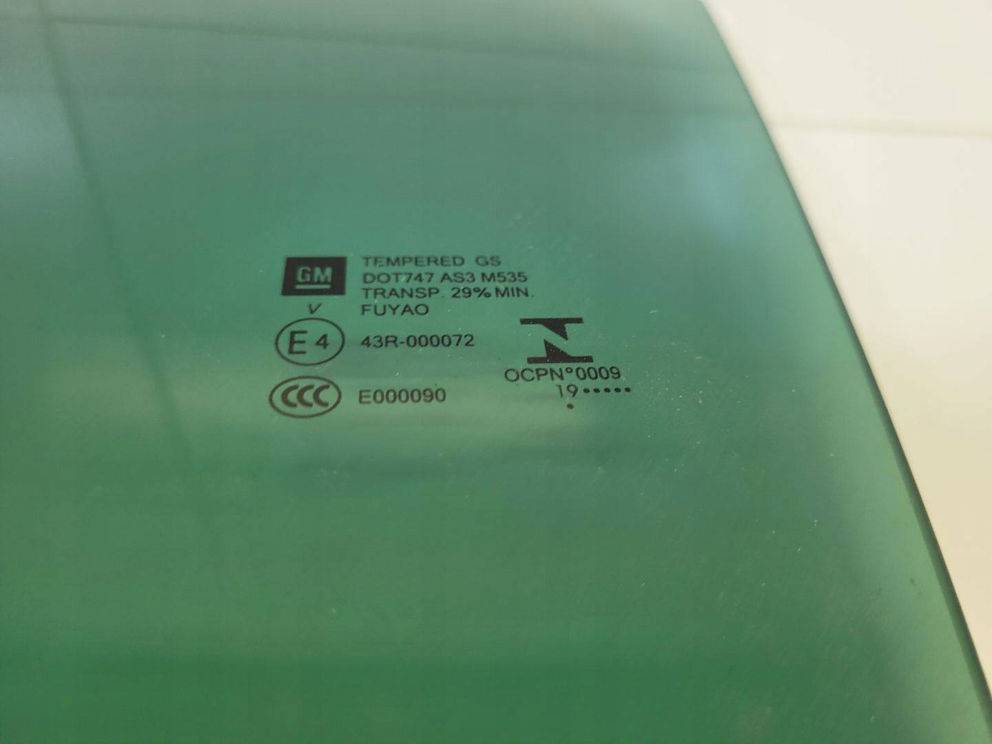 window door rear part left side Opel Crossland X 2019 DOT747