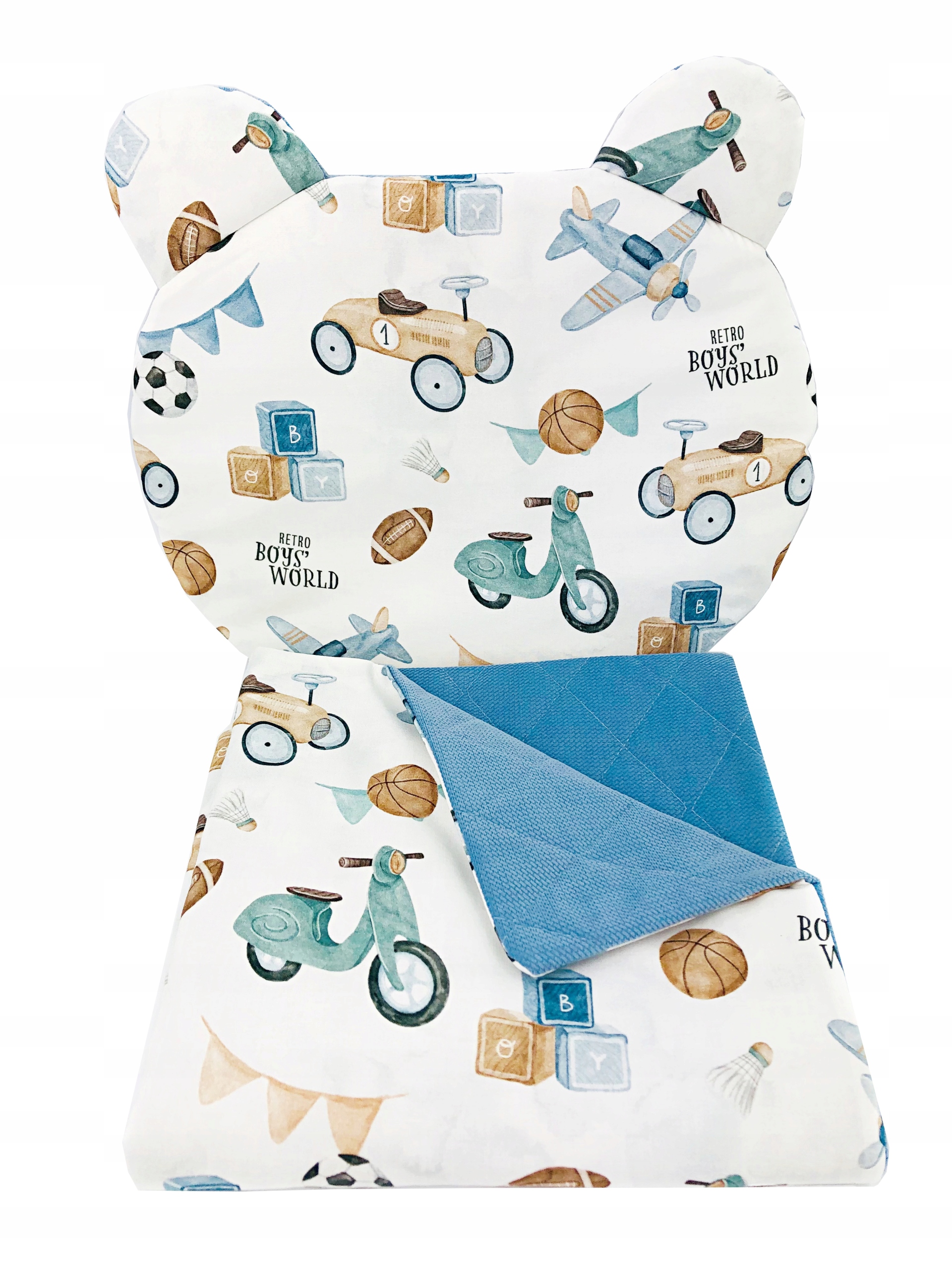 

Pościel do gondoli, kołyski Retro boy +uszatka