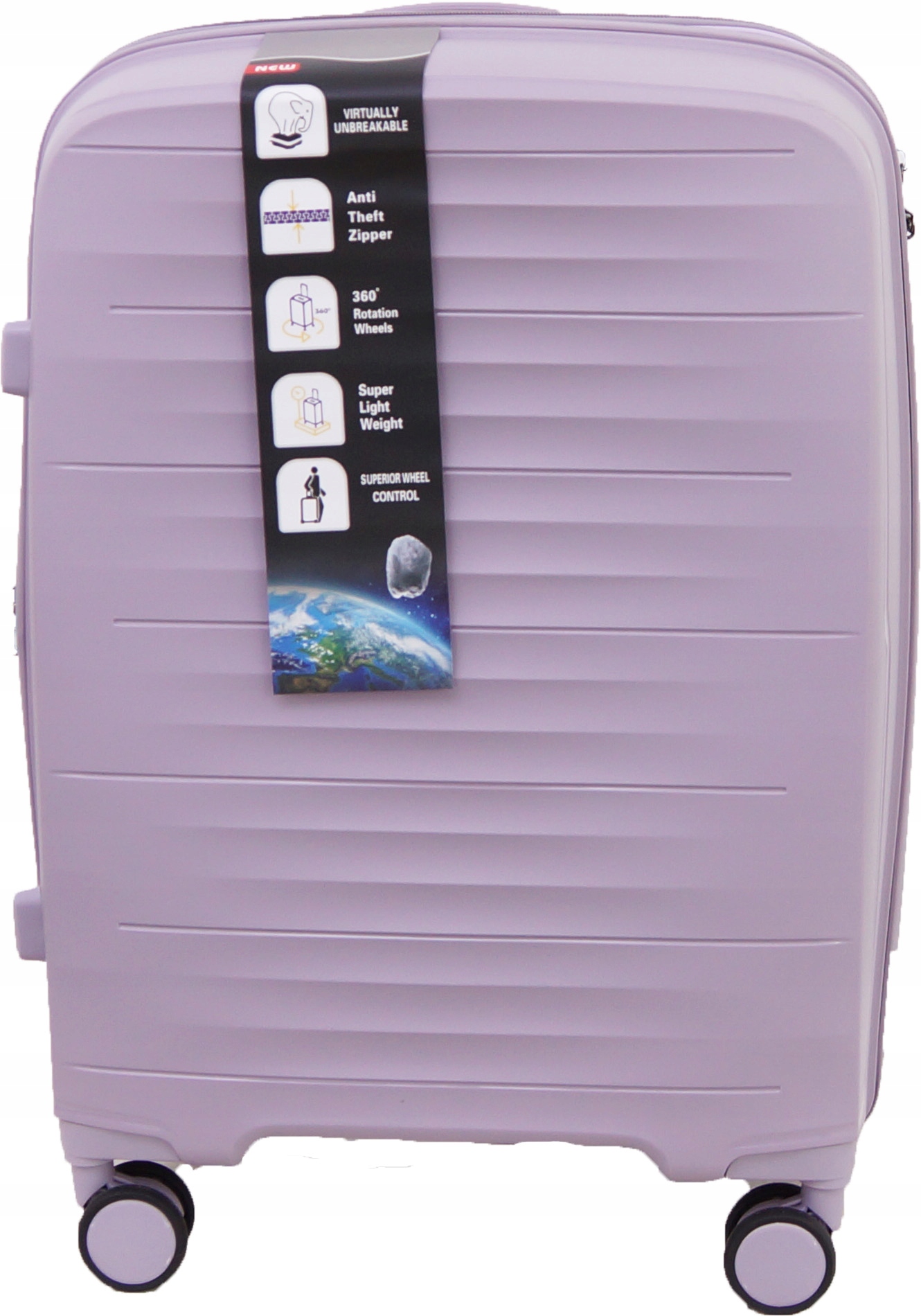 Walizka Średnia Na Kółkach Podróżna Gravitt Polipropylen 251 Twarda Exp