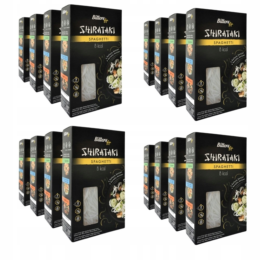 Levně Bitters shirataki Fit konjac nudle Slim 16 x 390 g