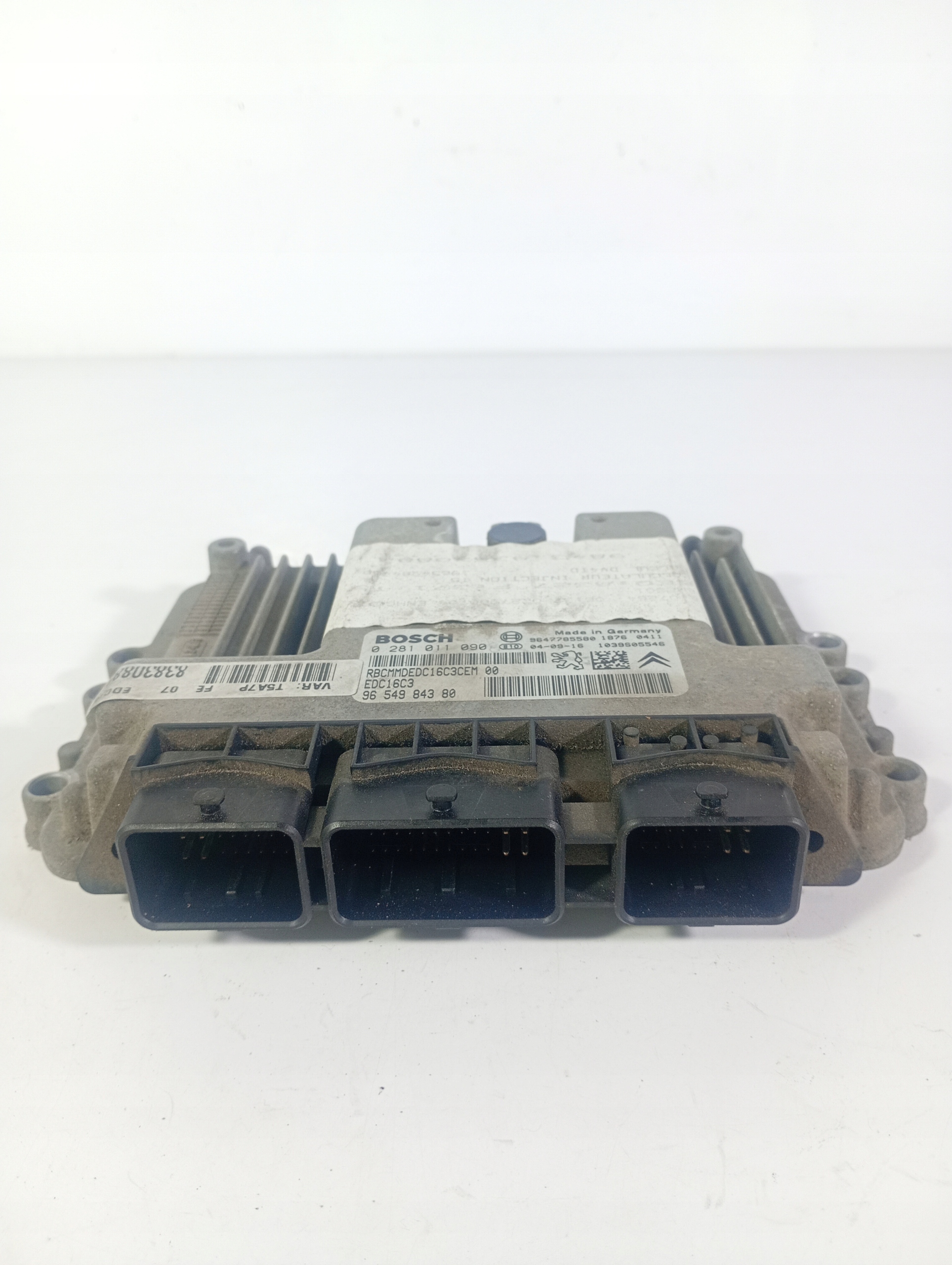 Peugeot 307 02-09 computer control unit of the engine OE 9647785580