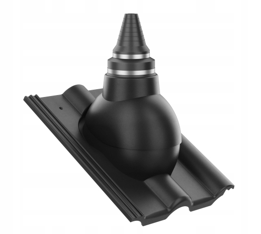 Anténní přechod, těsný střešní průchod Ibf Vojens Černý