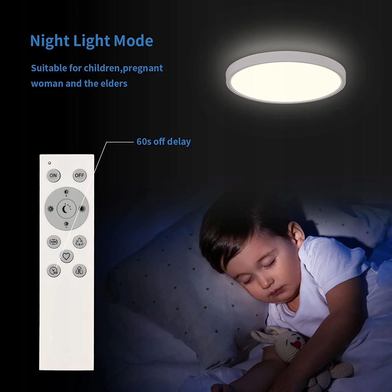 LAMPA SUFITOWA LED PLAFON OKRĄGŁY BIAŁY ŁAZIENKI Z PILOTEM RGB IP40 Rodzaj plafon