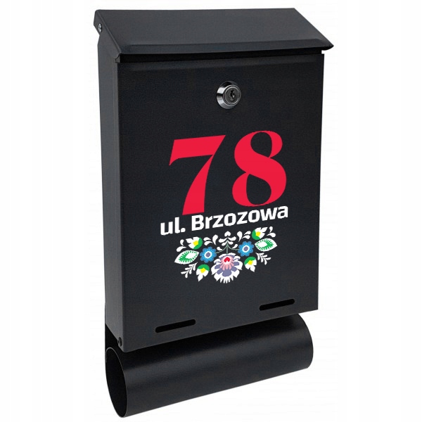 

Skrzynka na Listy Tuba Numer Domu Wiele Wzorów Uv