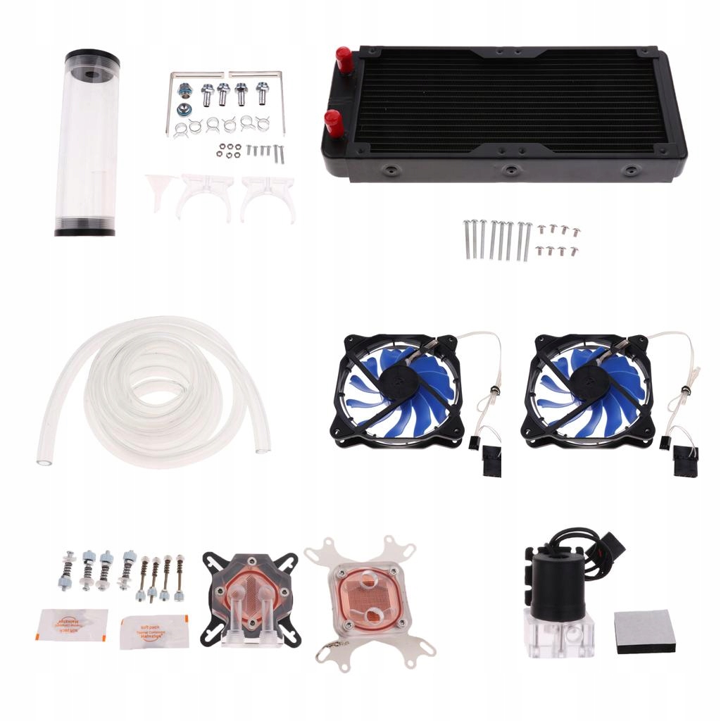 Zestaw Chłodzenia Wodnego 240mm Radiator Blok CPU GPU Pompa System Chłodzenia Wodą