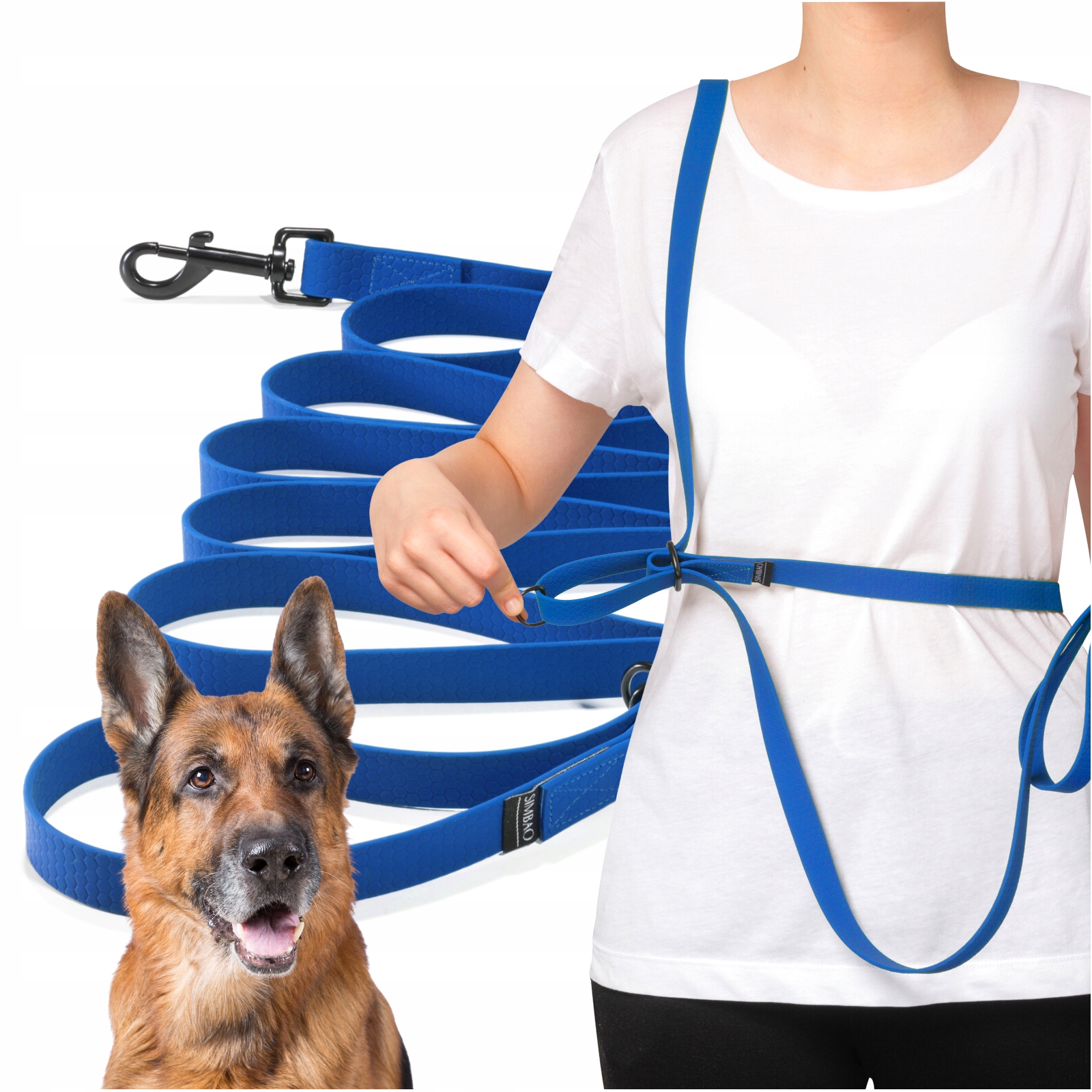 Smycz Treningowa Przepinana Regulowana Wodoodporna Pvc Odporna Na Brud 3m