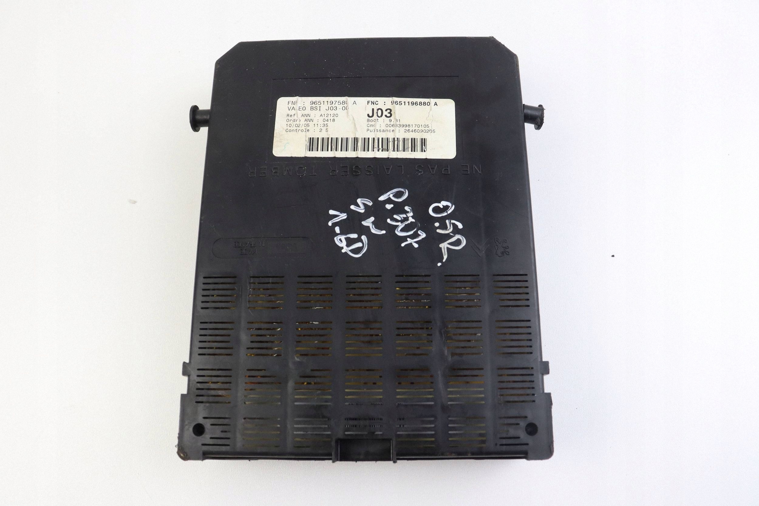CITROEN PEUGEOT module compartment control unit BSI 9651196880A 9651197580A