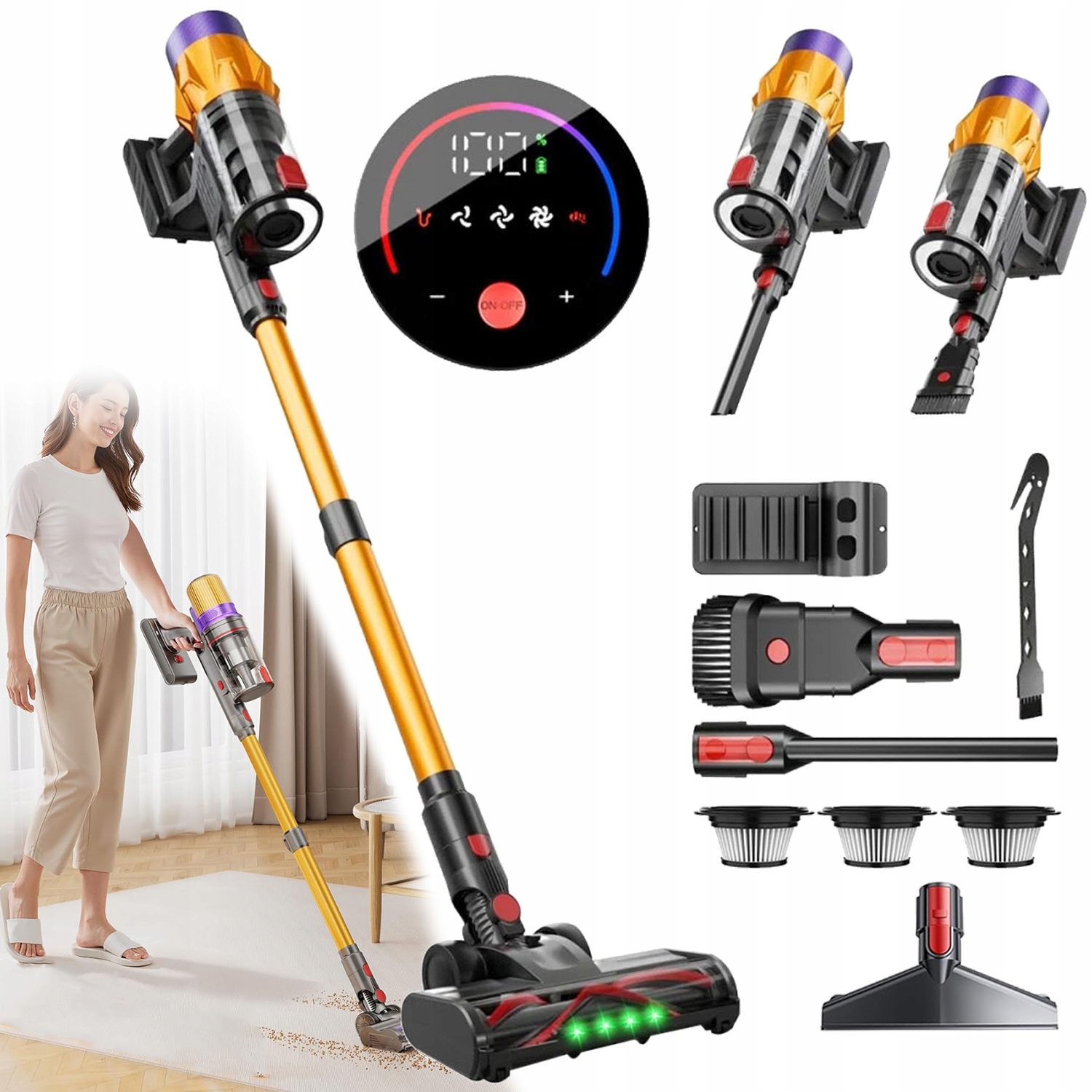 Vysavač, Vertikální, Snadno se čistí, Výkonná filtrace, 550 W