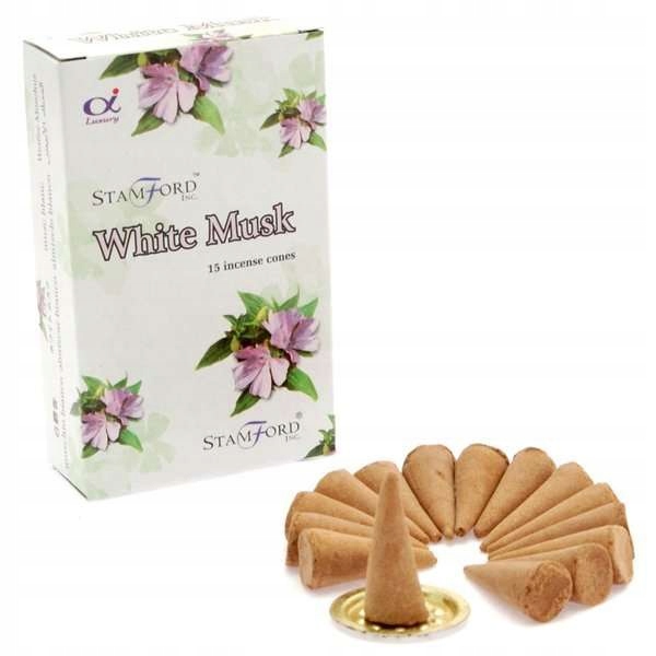 

Kadzidełka stożkowe White Musk Stamford
