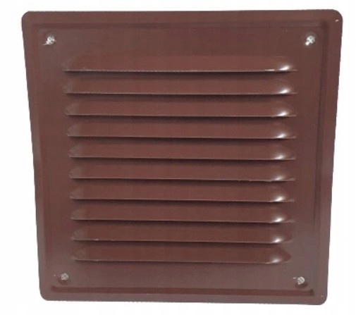 KRATKA WENTYLACYJNA KOMINOWA 14x14 METALOWA BRĄZ