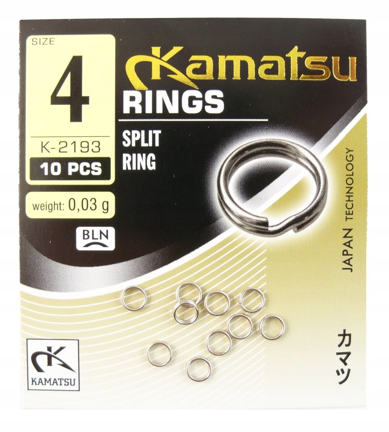

Kółko Kamatsu Split Ring K-2193 - 4mm - 10szt.