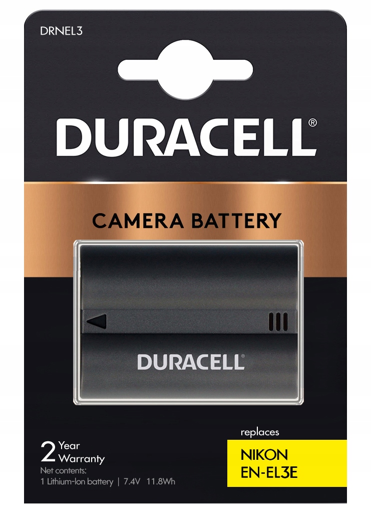 

Bateria Duracell EN-EL3e do Nikon D90 D80 D70s D50