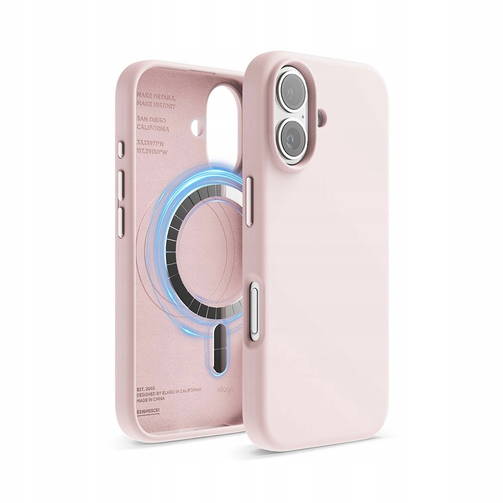 Elago kryt Silicone Case Magsafe pre iPhone 16 Lovely Pink ES16MSSC61…