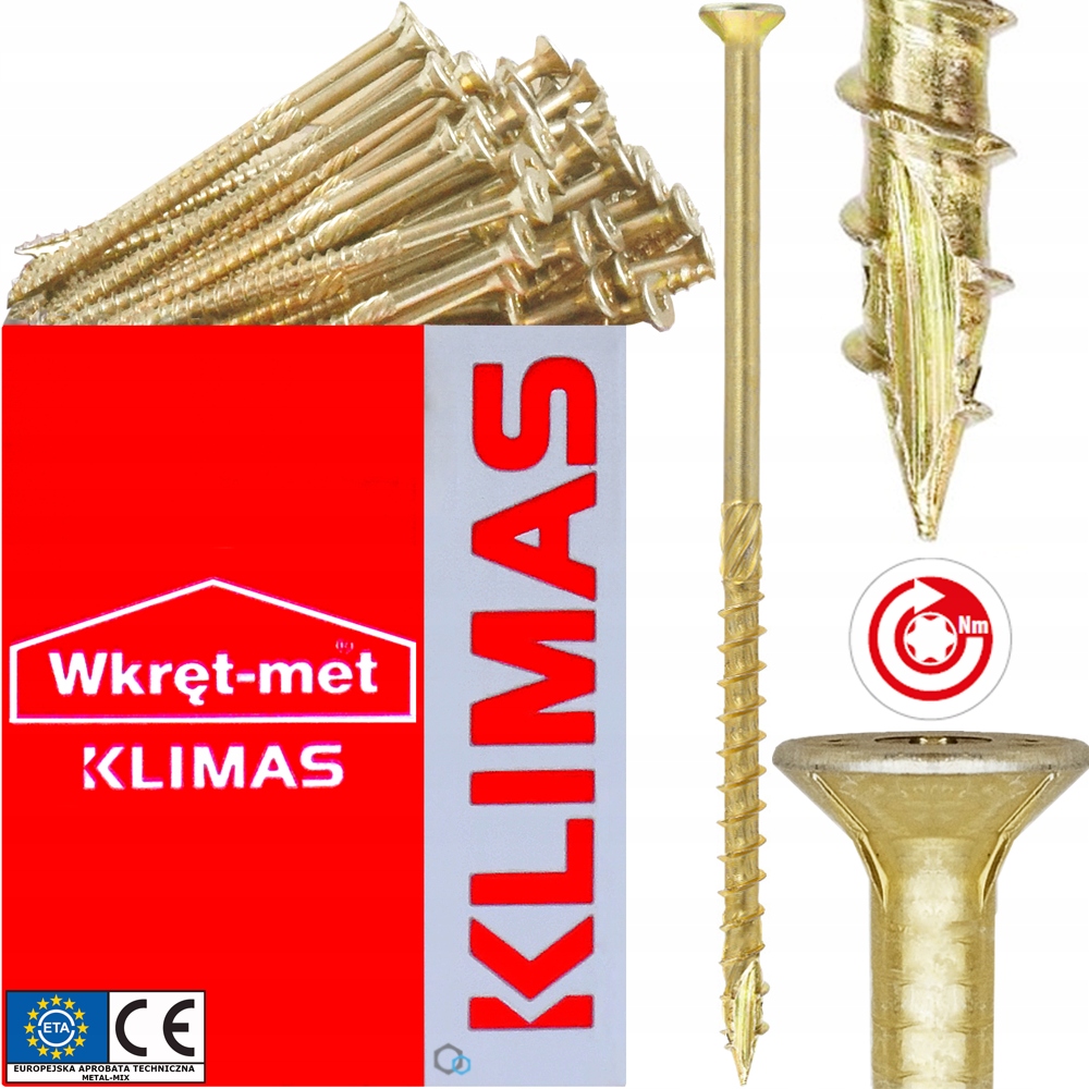 

Wkręty Ciesielskie 3x40 Torx Łeb Stożkowy 500szt